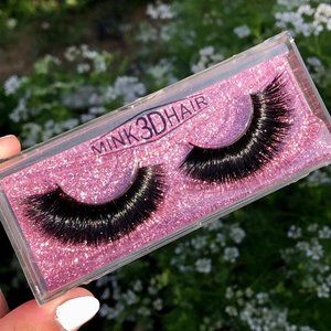 Real Mink Fur False Eyelashes "Bougie"